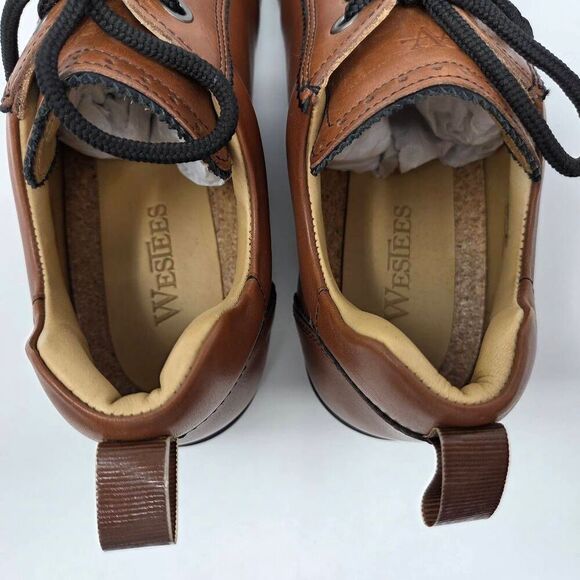 WESTEES SHELLEY WEST GLAMOUR GIRLS COLLECTION BROWN LEATHER GOLF SHOES WOMENS 9 - Picture 4 of 10